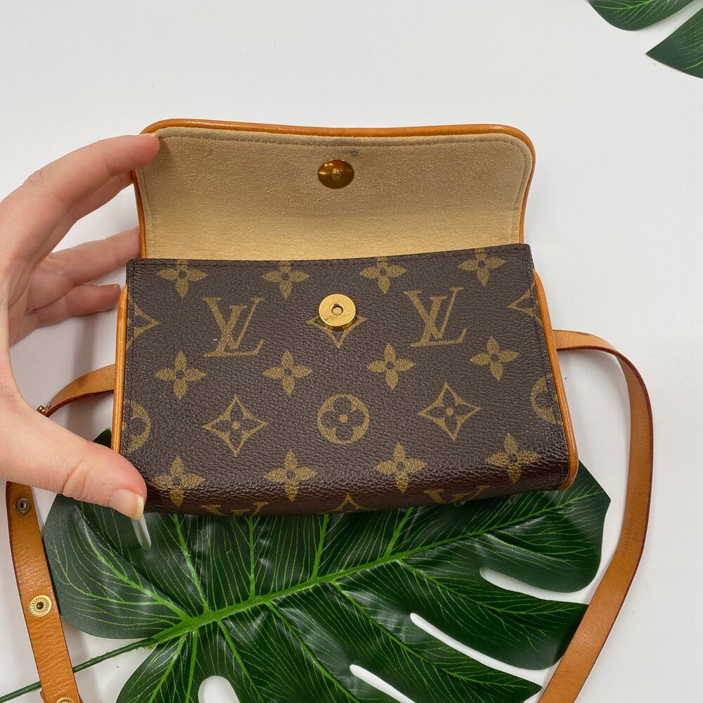 Louis Vuitton Florentine Waist Belt Bum Bag Monogram Crossbody Shoulder Clutch - Picture 8 of 16